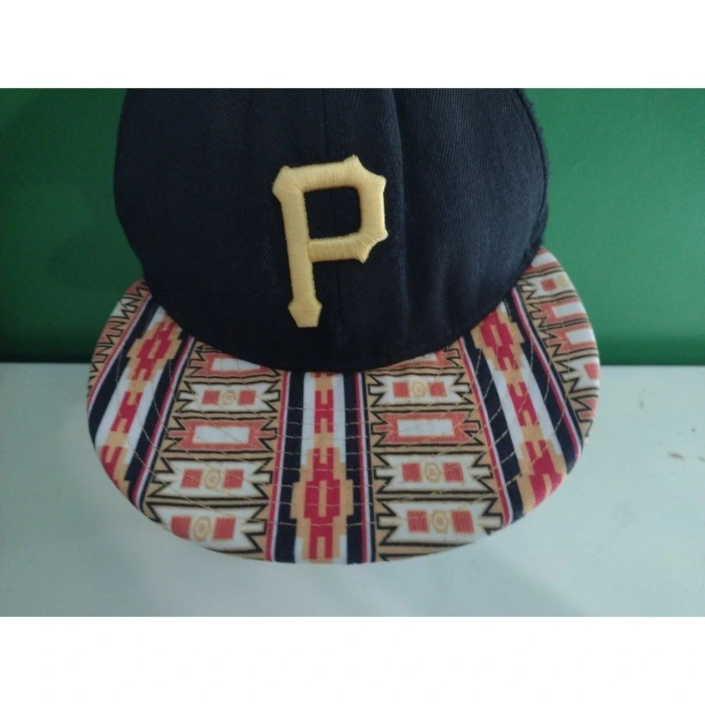 PITTSBURGH PIRATES hat black yellow adjustable snapback Aztec New Era 9Fifty #11 - Picture 2 of 6